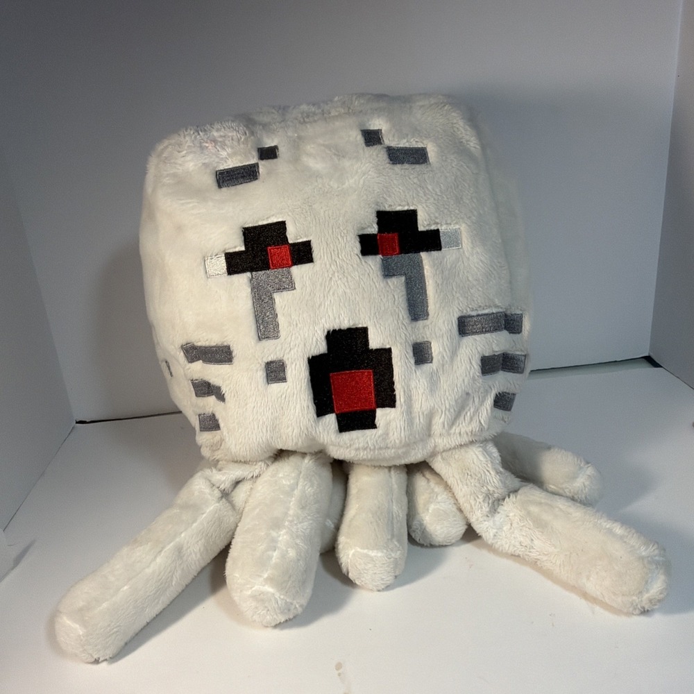 Minecraft Ghast Plush - 15" Mojang Jinx Authentic Large Stuffed Toy White Ghost